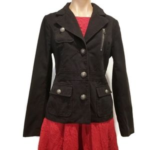 AMBITION black moto blazer jacket M